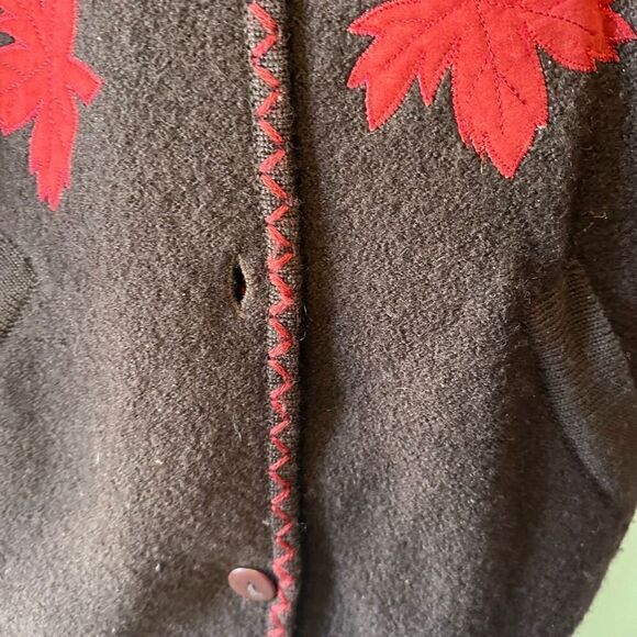 Autumn Fall Sweater Cardigan Size Medium - Picture 4 of 5